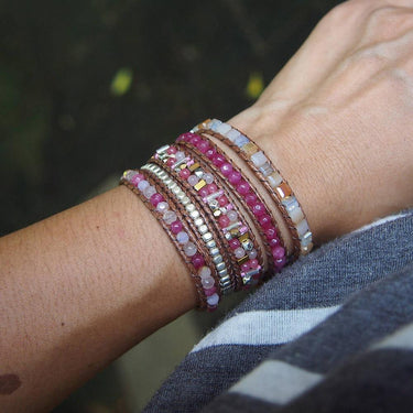 Confidence Pink Agate Bracelet-Your Soul Place